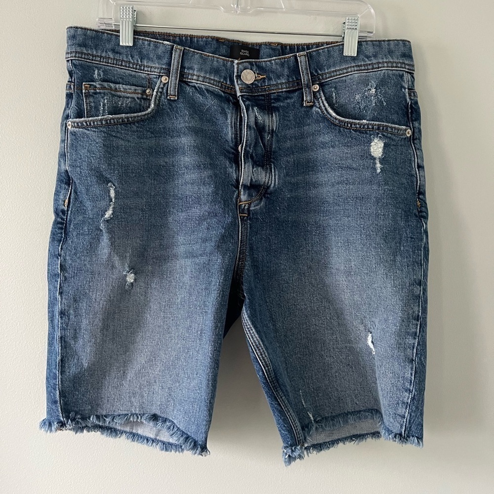 Men’s denim shorts size 34 River island